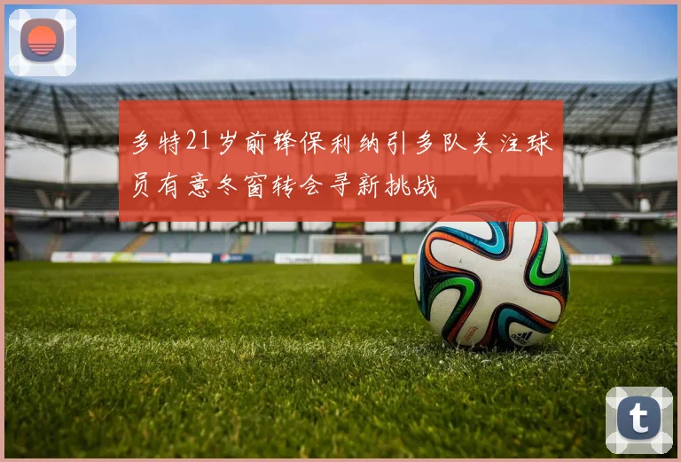 多特21岁前锋保利纳引多队关注球员有意冬窗转会寻新挑战